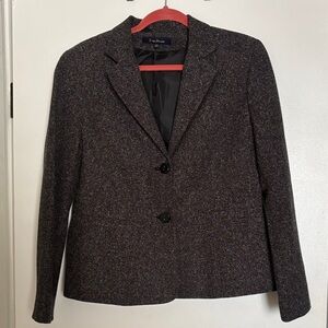 Evan Picone Women's Charcoal Tweed Blazer. Size 10